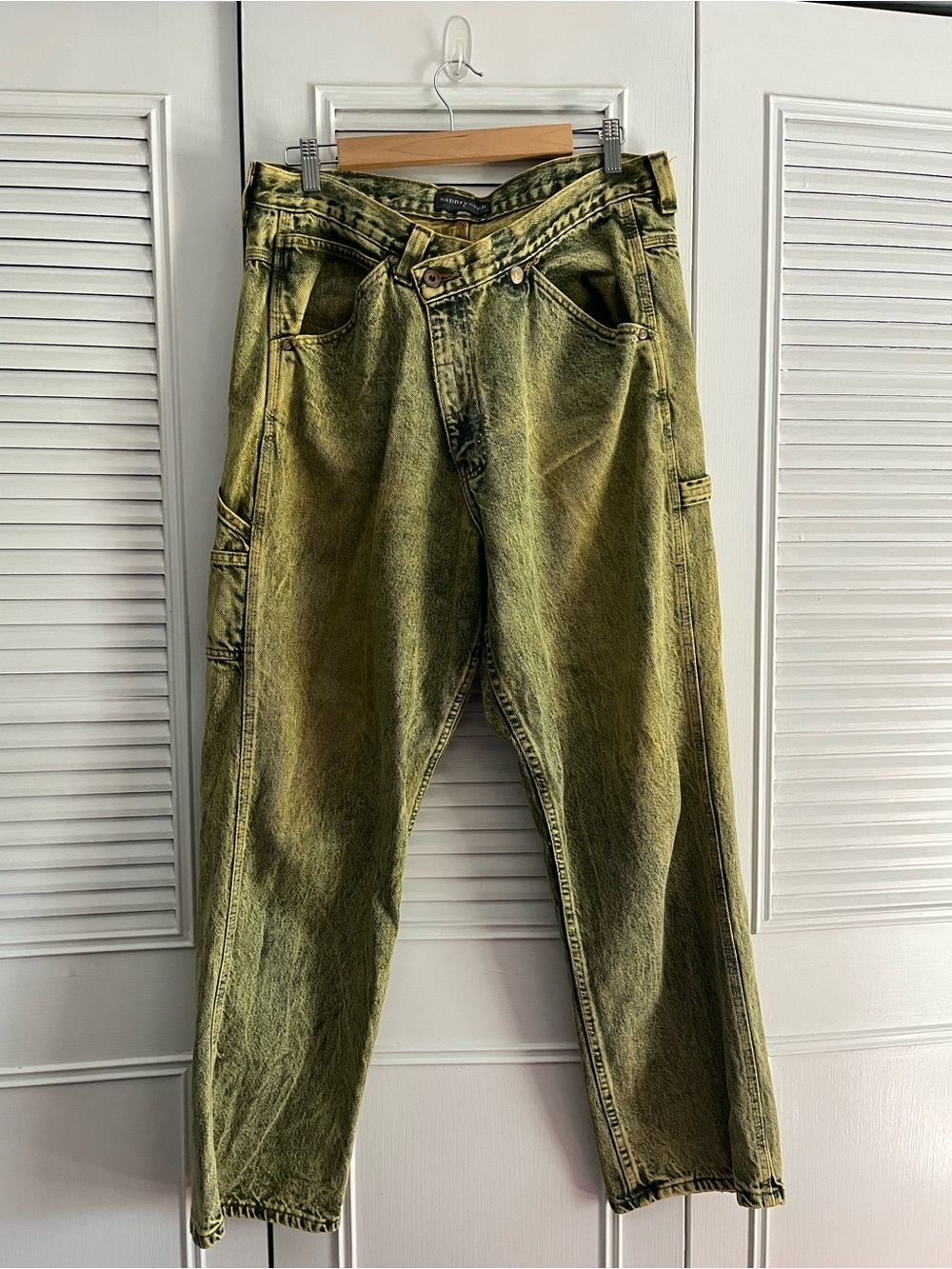 URBAN Renewal Remade Crossover Acid Wash Carpenter Jean - Green (M)